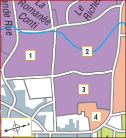 map of romanee saint-vivant