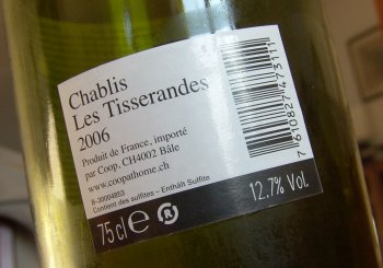 chablis 2006 tisserandes
